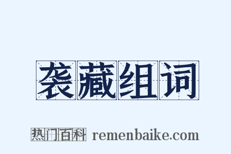 袭藏组词是什么意思的图片